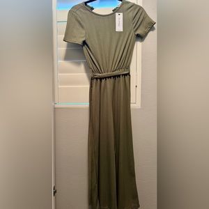 Green Cropped ASOS Jumpsuit New with Tags